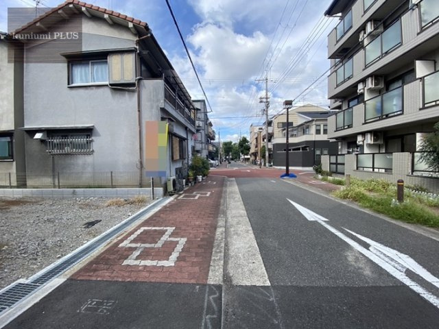 大阪市旭区新森5丁目の前面道路含む現地写真
