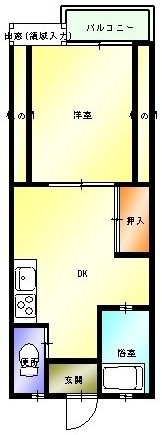 コーポ平田の間取り