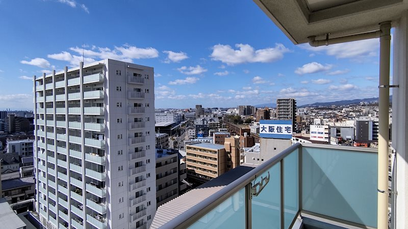 エステムコート高槻駅前エグゼの展望|バルコニーからの南西側眺望