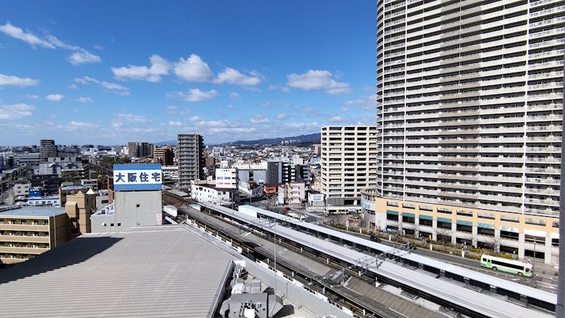 エステムコート高槻駅前エグゼの展望|北側洋室からの眺望