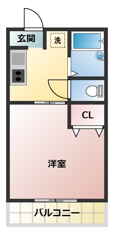 ヴィラージュМⅠの間取り
