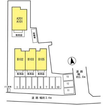 【区画図】 | アルペジオ西浜　B棟