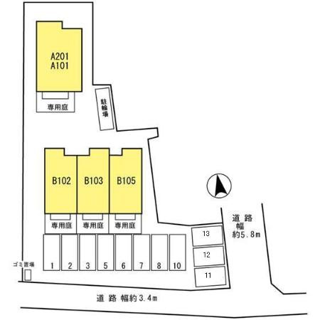 【区画図】 | アルペジオ西浜　B棟