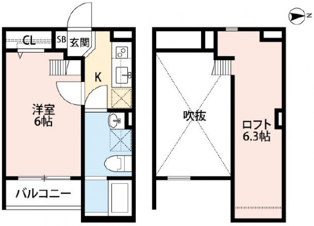 メゾンショコラEの間取り