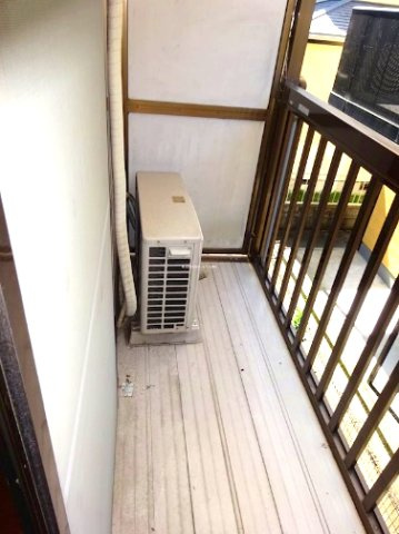 堂中ハイツ　のバルコニー|お洗濯にも便利なバルコニー付き