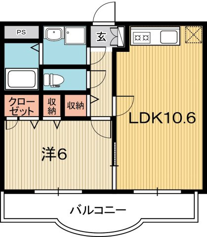 マリベールFK二葉の間取り