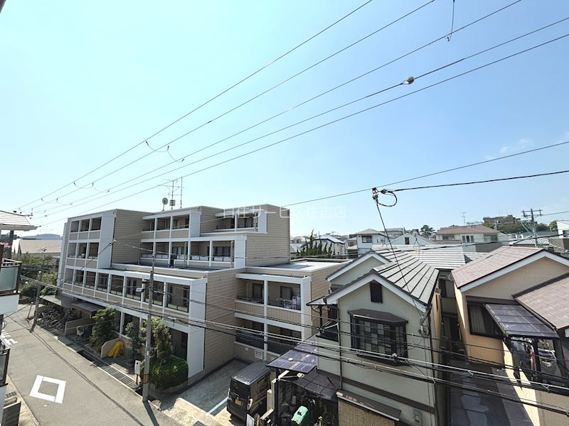 ダイアパレス魚崎北町の展望|南西バルコニーからの南側の眺望です。