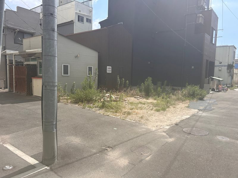 兵庫区東出町土地の前面道路含む現地写真