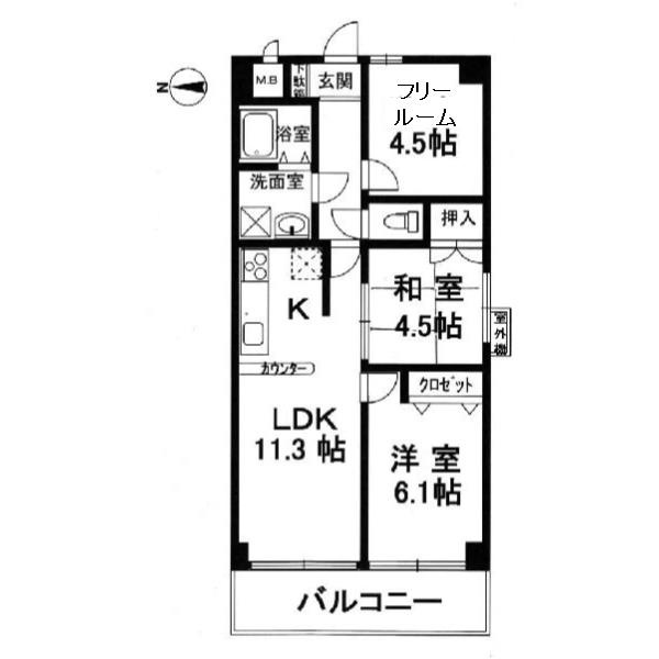 ルイシャトレ三条御幸町の間取り