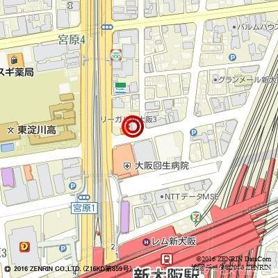 エステムコート新大阪Ⅲステーションプラザの地図