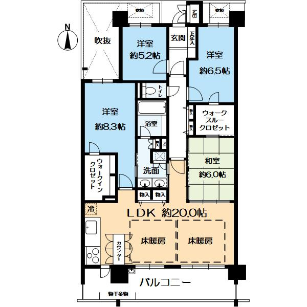 フォルム東洞院三条の間取り
