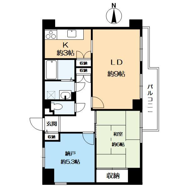 コスモ桃山の間取り