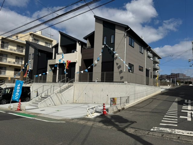 ーAdoble＋ー小倉北区井堀1丁目2期　【小倉北区　新築戸建て】の外観|落ち着いた色合いの外観です♪