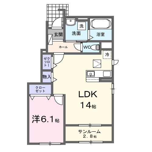 【間取り】 | ソレイアード大原