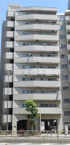 エンゼルハイム大森本町の外観|1981年5月築　SRC鉄骨鉄筋コンクリート造地上10階建て総戸数37戸
東京都大田区大森本町2丁目　京浜急行本線京平和島駅近徒歩2分