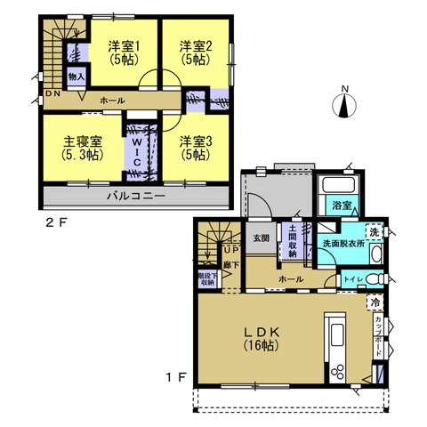 国分寺町柏原　戸建の間取り