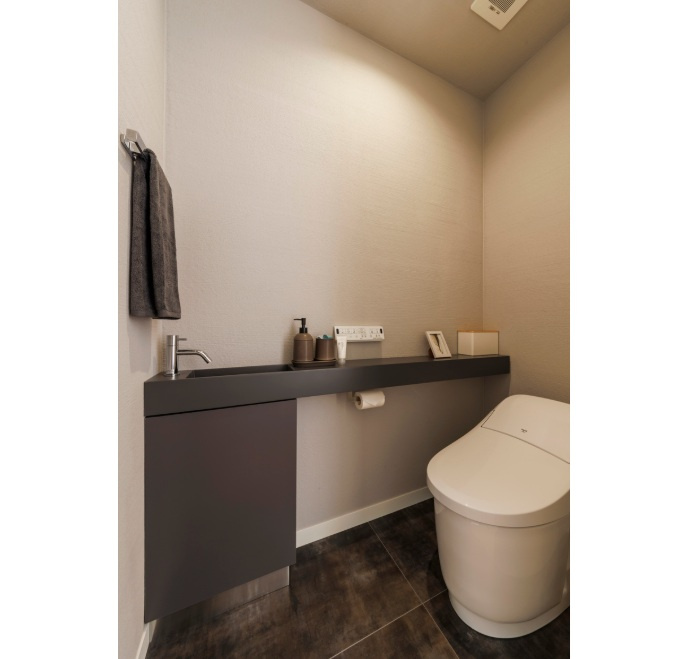 新築戸建　掛川市上西郷モデルハウスのトイレ|現地写真