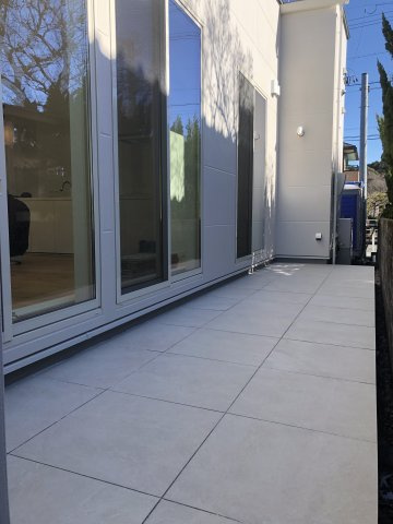 新築戸建　掛川市上西郷モデルハウスの庭|現地写真