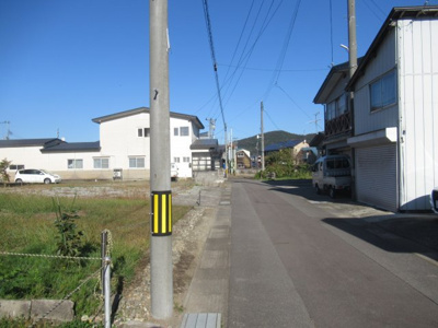 【前面道路含む現地写真】 | 能代市二ツ井町下野・売地