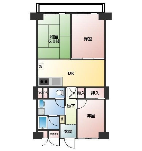 【間取り】 | 阿波座第2セントラルハイツ
