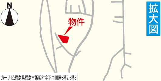 福島市飯坂町第11　CradleGarden　全2棟の地図