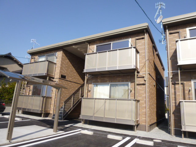 倉敷市中畝７丁目のアパートの駐車場