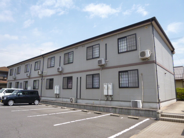 倉敷市北畝５丁目のアパートの駐車場