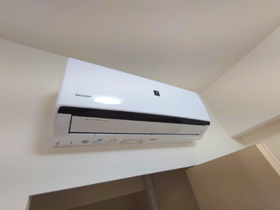 【設備】 | エムズセントラル上新庄 | エアコン付きの物件です。