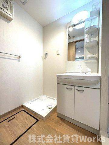 K-クレスト吉野本町の洗面所|脱衣スペースもあります