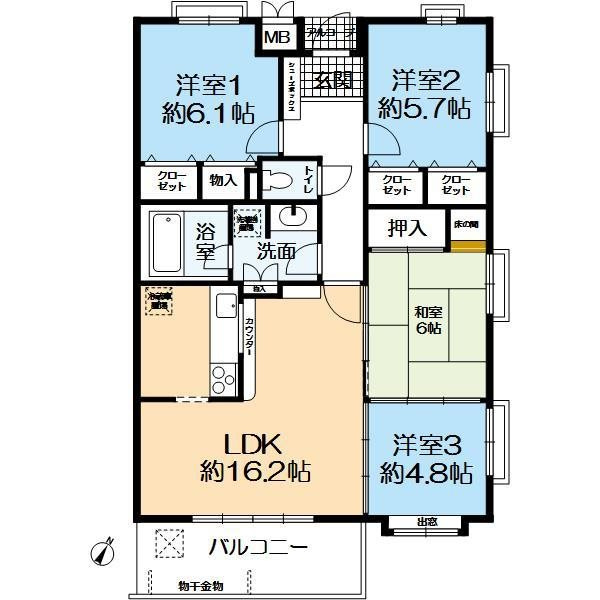 セラ逆瀬川　の間取り