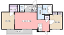 【間取り】 | 全室南向きのお部屋です！