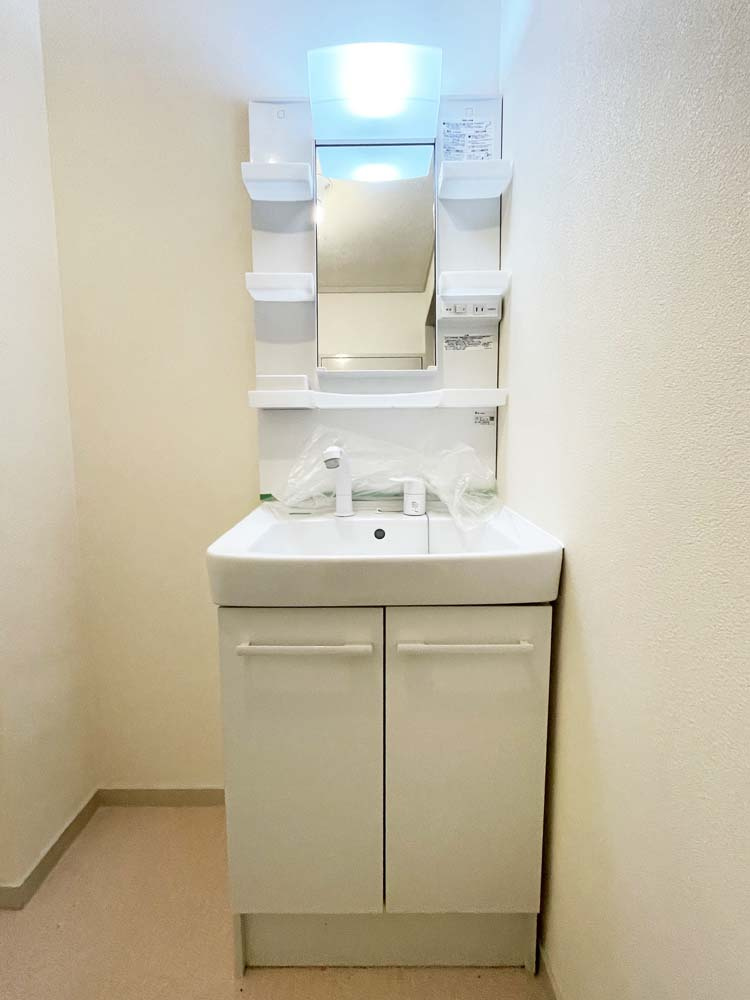 ラピーヌ甲東の洗面所|忙しい朝には欠かせない洗面所です