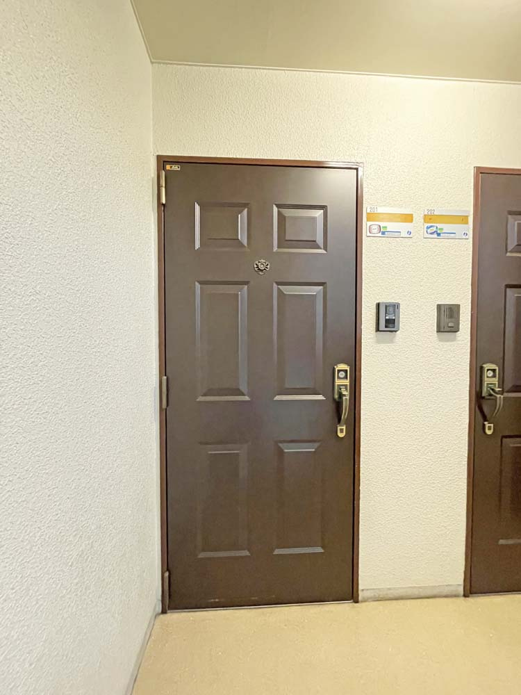 ラピーヌ甲東の玄関|毎日通る玄関はこちらです