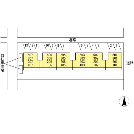 コーポ瀬尾の区画図