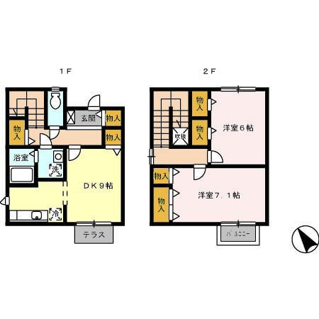 ファミーユ押沢台の間取り