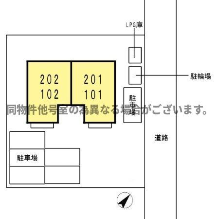 サンハイツ上条の区画図