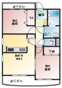 クレールナデシコの間取り