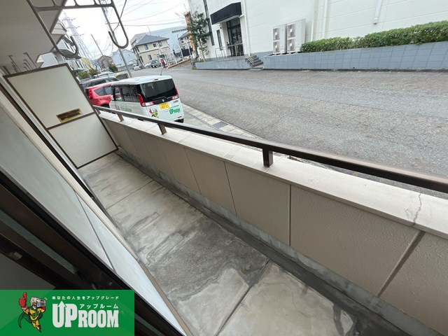 ルミエール松河戸のバルコニー
