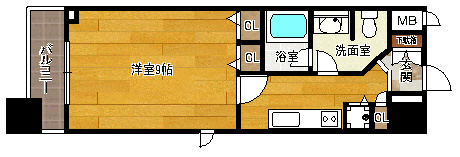 【間取り】 | カスタリア堺筋本町