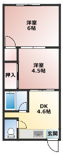 春日井市瑞穂通８丁目のアパートの間取り