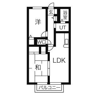 第2グリーンコーポ守山の間取り