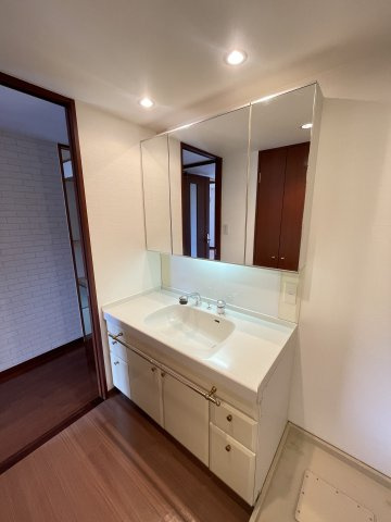 ディアステージ高槻真上町の洗面所|スペースが確保できる洗面所です