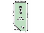 山科区大宅細田町　売地（建築条件付き）の画像