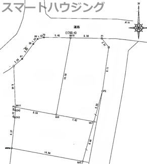 【土地図】 | 土地　京王相模原線　JR横浜線　相模線　橋本駅　久保沢３ | 土地139.0㎡（42.2坪）　角地、建ぺい率60%　容積率200%になります。