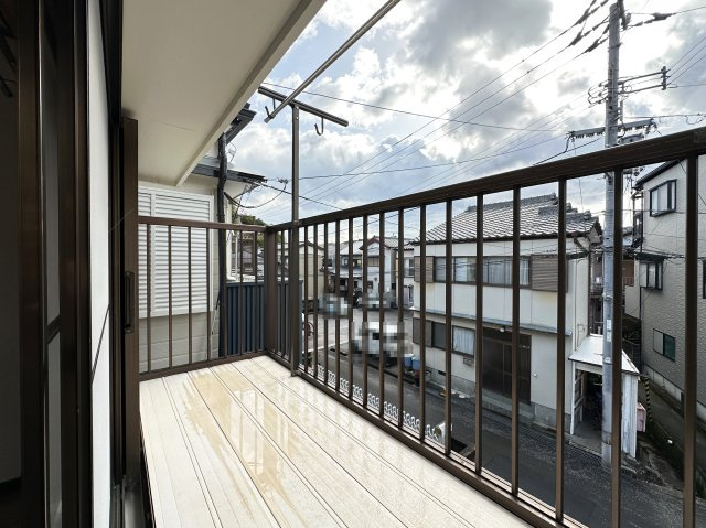 平和町貸家のバルコニー