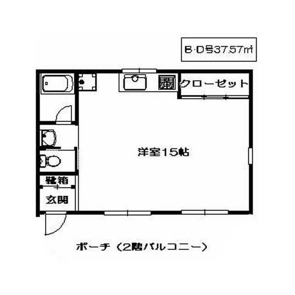 東村山市諏訪町３丁目のアパートの間取り