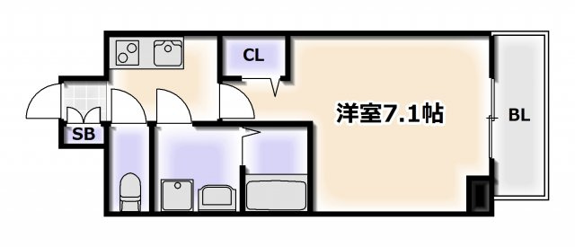 【間取り】 | プレサンス難波フィールド