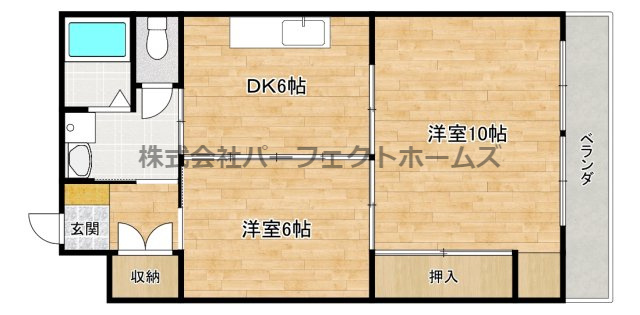 富田マンションの間取り
