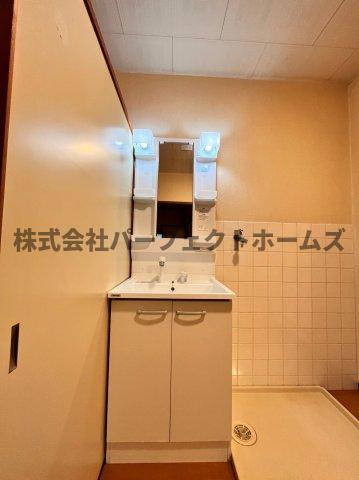 富田マンションの洗面所|使いやすい洗面所です