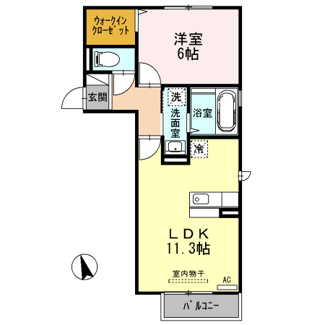 【間取り】 | シャインクレールA
